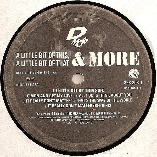 D Mob : A Little Bit Of This, A Little Bit Of That & More (2x12")