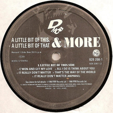D Mob : A Little Bit Of This, A Little Bit Of That & More (2x12")
