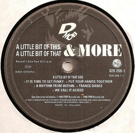 D Mob : A Little Bit Of This, A Little Bit Of That & More (2x12")