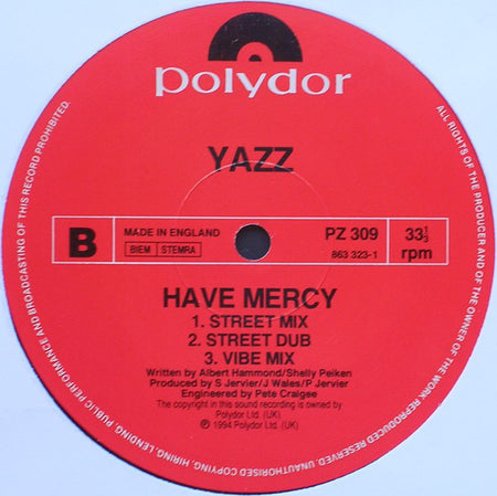 Yazz : Have Mercy (12", Single)