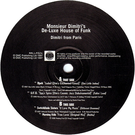 Dimitri From Paris : Monsieur Dimitri's De-Luxe House Of Funk (3xLP, Comp, Ltd)