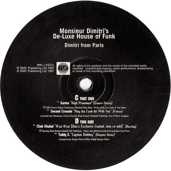 Dimitri From Paris : Monsieur Dimitri's De-Luxe House Of Funk (3xLP, Comp, Ltd)