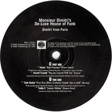 Dimitri From Paris : Monsieur Dimitri's De-Luxe House Of Funk (3xLP, Comp, Ltd)