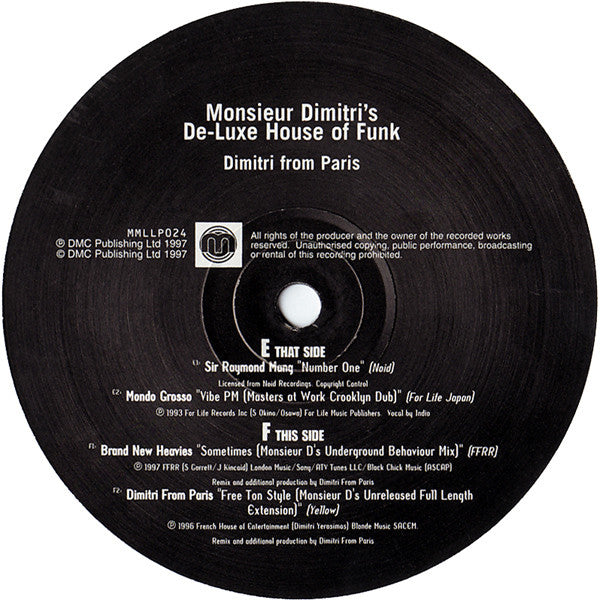 Dimitri From Paris : Monsieur Dimitri's De-Luxe House Of Funk (3xLP, Comp, Ltd)