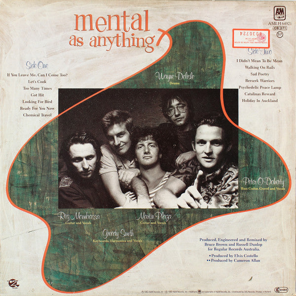 Mental As Anything : If You Leave Me, Can I Come Too? (LP, Album)