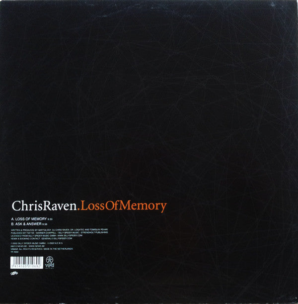 Chris Raven : Loss Of Memory (12")