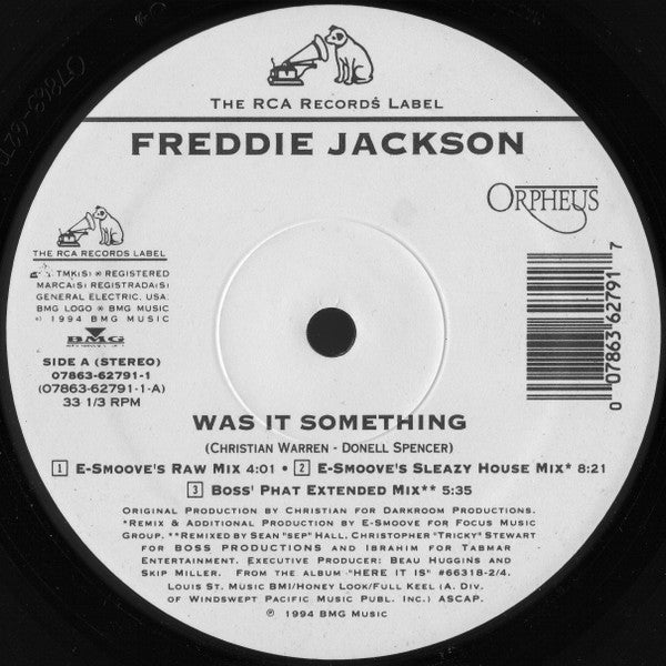 Freddie Jackson : Was It Something (12")