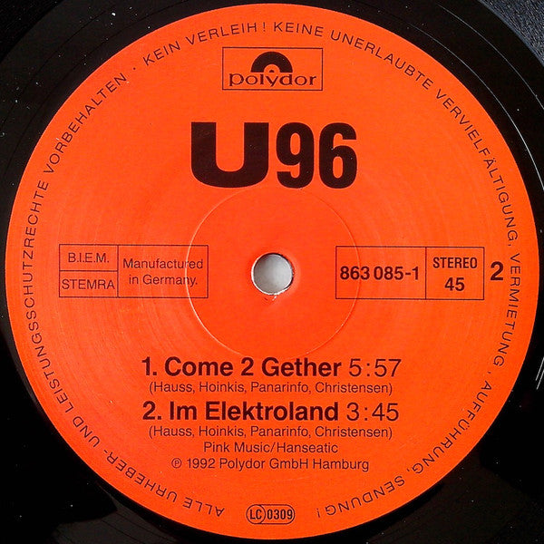 U96 : Der Kommandant / Come 2Gether (12")