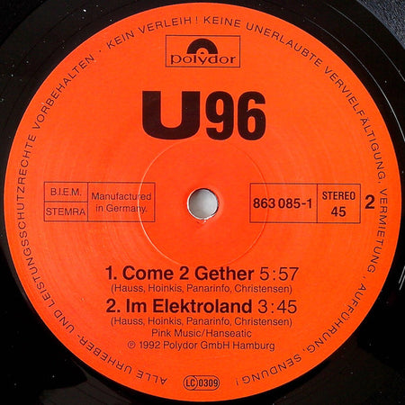 U96 : Der Kommandant / Come 2Gether (12")
