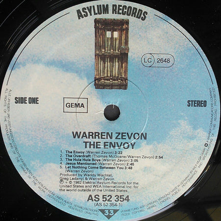Warren Zevon : The Envoy (LP, Album)