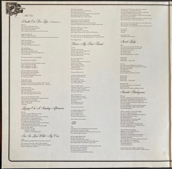 Queen : A Night At The Opera (LP, Album, Gat)