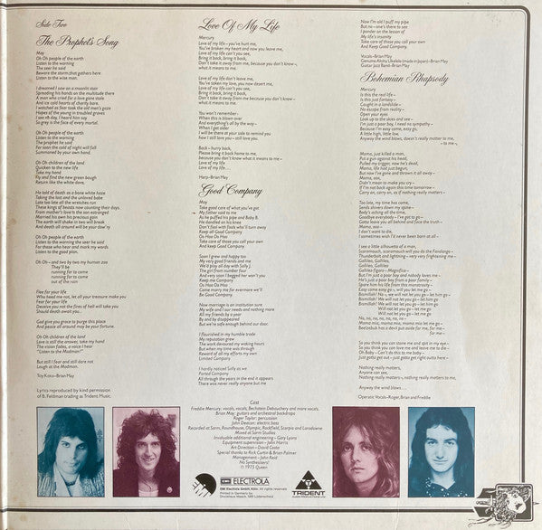 Queen : A Night At The Opera (LP, Album, Gat)