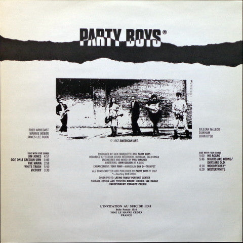 Party Boys (2) : No Aggro (LP, Album)