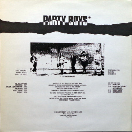 Party Boys (2) : No Aggro (LP, Album)