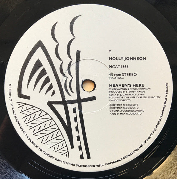Holly Johnson : Heaven's Here (12", Single)