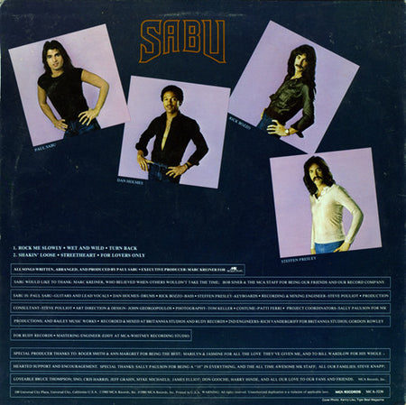 Sabu : Sabu (LP, Promo)