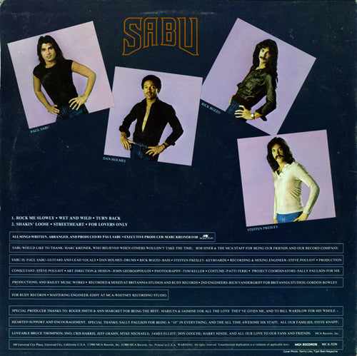 Sabu : Sabu (LP, Promo)