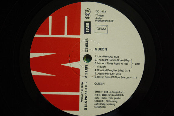 Queen : Queen (LP, Album, RE)