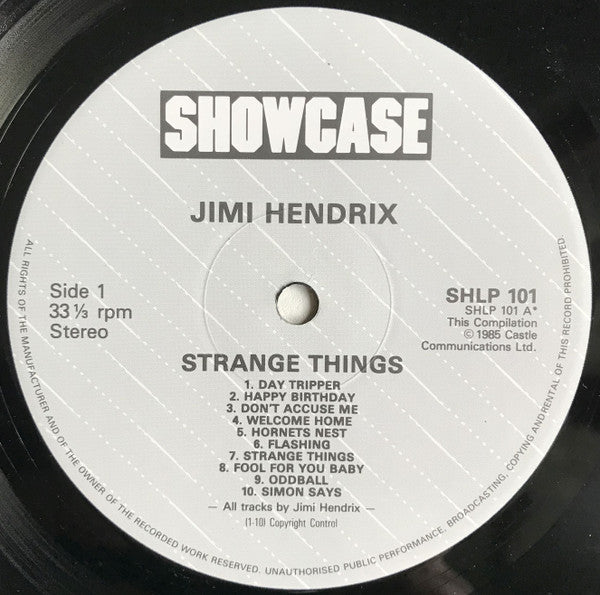 Jimi Hendrix : Strange Things (LP, Comp)