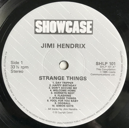 Jimi Hendrix : Strange Things (LP, Comp)