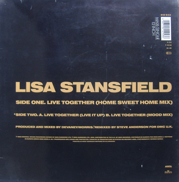 Lisa Stansfield : Live Together (Remix) (12", Maxi)