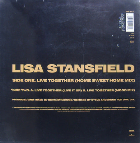 Lisa Stansfield : Live Together (Remix) (12", Maxi)