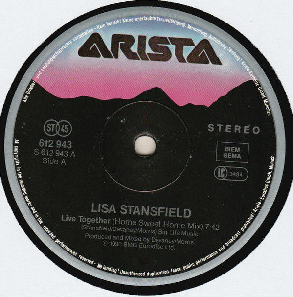Lisa Stansfield : Live Together (Remix) (12", Maxi)