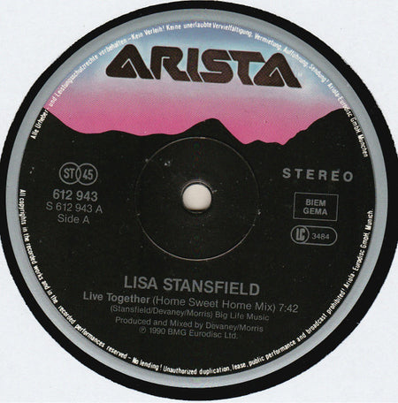 Lisa Stansfield : Live Together (Remix) (12", Maxi)