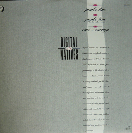 Digital Natives : Jumbo Line (12", Ltd, Whi)