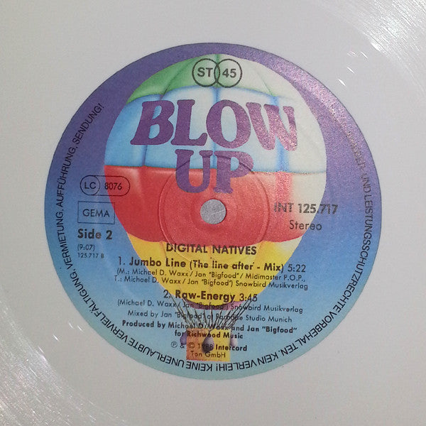 Digital Natives : Jumbo Line (12", Ltd, Whi)