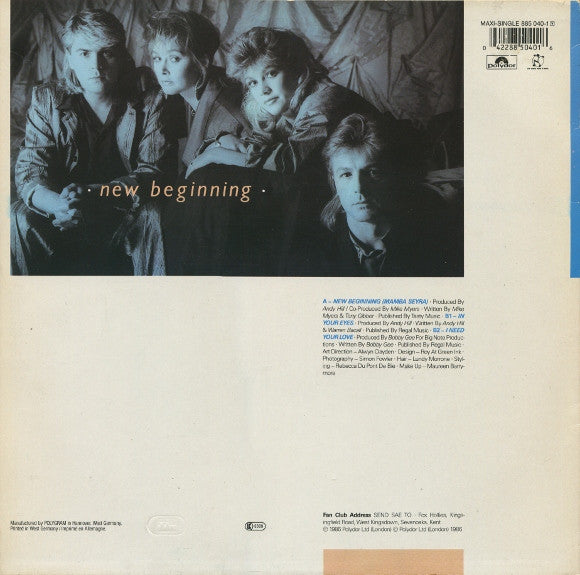 Bucks Fizz : New Beginning (Mamba Seyra) (12", Maxi)