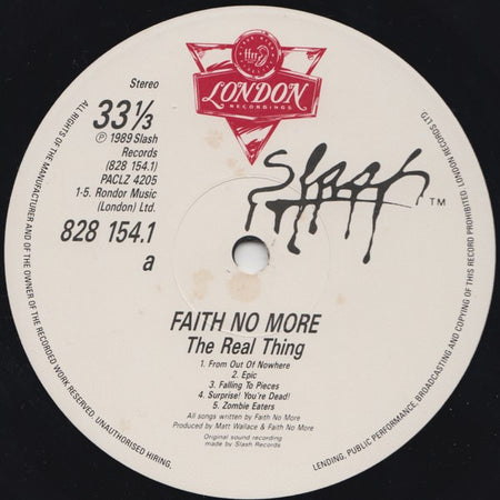 Faith No More : The Real Thing (LP, Album)