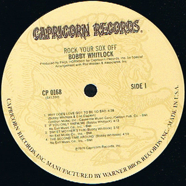 Bobby Whitlock : Rock Your Sox Off (LP, Album)