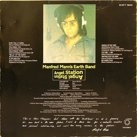 Manfred Mann's Earth Band : Angel Station (LP, Album, Club)