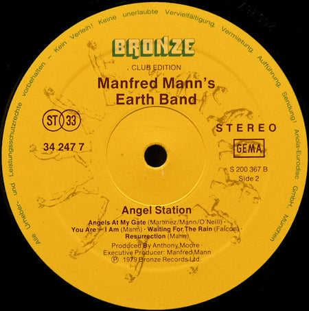Manfred Mann's Earth Band : Angel Station (LP, Album, Club)