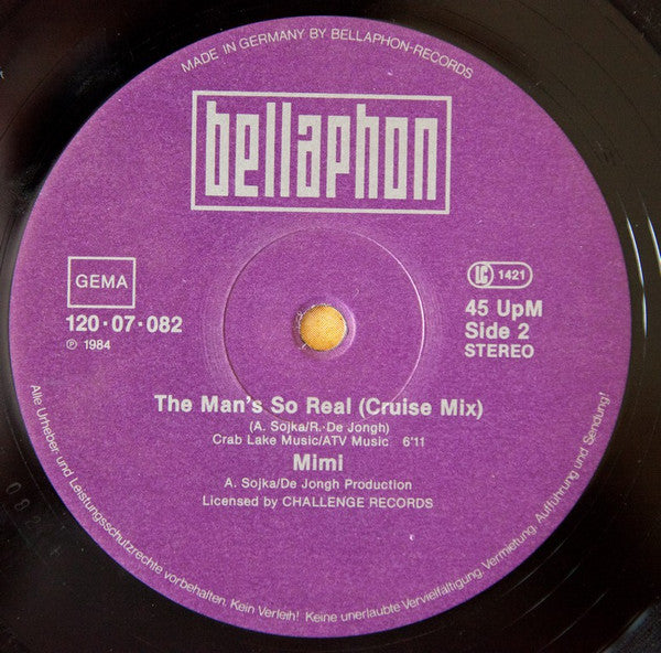 Mimi (14) : The Man's So Real (Special Remix) (12")