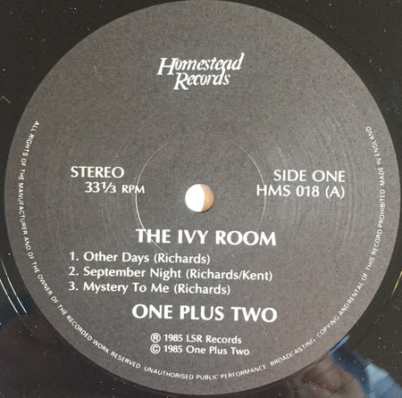 One Plus Two : The Ivy Room (LP, Album)