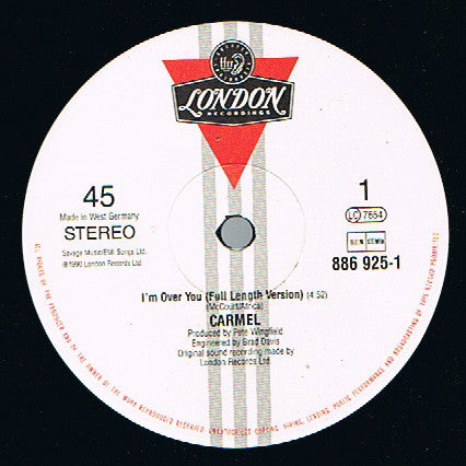 Carmel (2) : I'm Over You (12")