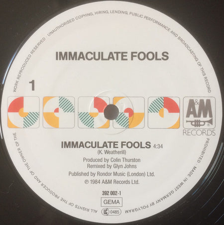 Immaculate Fools : Immaculate Fools (12")