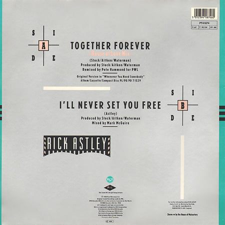 Rick Astley : Together Forever (House Of Love Mix) (12", Maxi)
