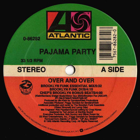 Pajama Party : Over And Over (12")