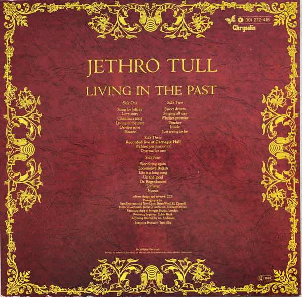 Jethro Tull : Living In The Past (2xLP, Comp, RE)
