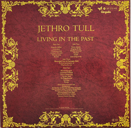 Jethro Tull : Living In The Past (2xLP, Comp, RE)