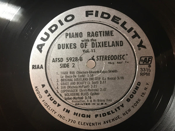 The Dukes Of Dixieland : Piano Ragtime With The Phenomenal Dukes Of Dixieland, Volume 11 (LP, Album)