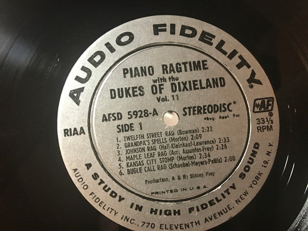 The Dukes Of Dixieland : Piano Ragtime With The Phenomenal Dukes Of Dixieland, Volume 11 (LP, Album)