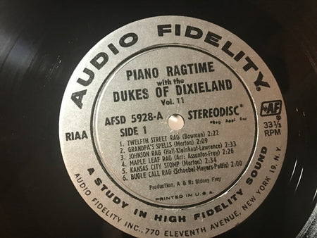 The Dukes Of Dixieland : Piano Ragtime With The Phenomenal Dukes Of Dixieland, Volume 11 (LP, Album)