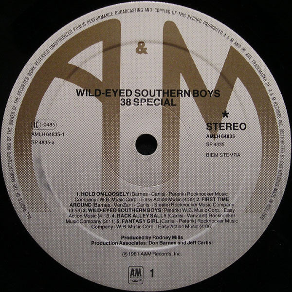 38 Special (2) : Wild-Eyed Southern Boys (LP, Album)
