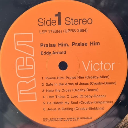 Eddy Arnold : Praise Him, Praise Him (LP, Album, RE, Ora)