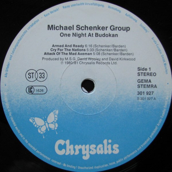 The Michael Schenker Group : One Night At Budokan (2xLP, Album)