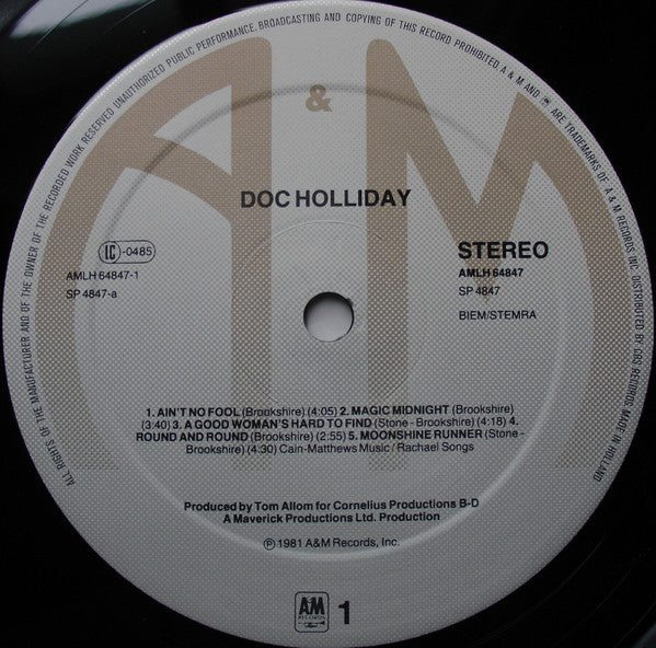 Doc Holliday (3) : Doc Holliday (LP, Album)